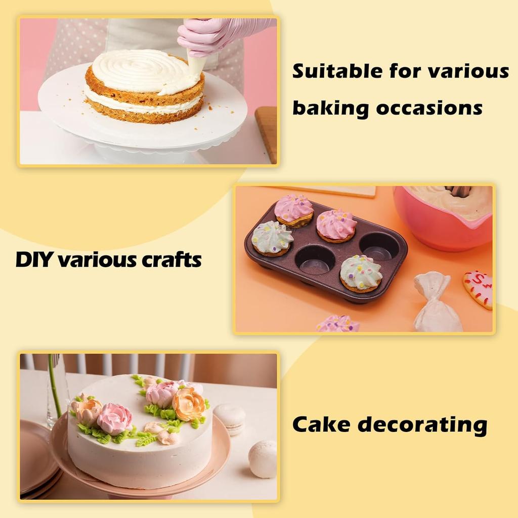 40 Pcs Cake Decorating Supplies Kit with 10 Piping Tips, 3 Couplers, 1 Reusable & 20 Disposable Piping Bags, Baking Tools