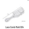 Stampo in Silicone Fai da Te Resina Epossidica Cristallo: 4 Tipi di Pettini Fatti a Mano (Lungo, Corto, Mezzaluna, Specchio)