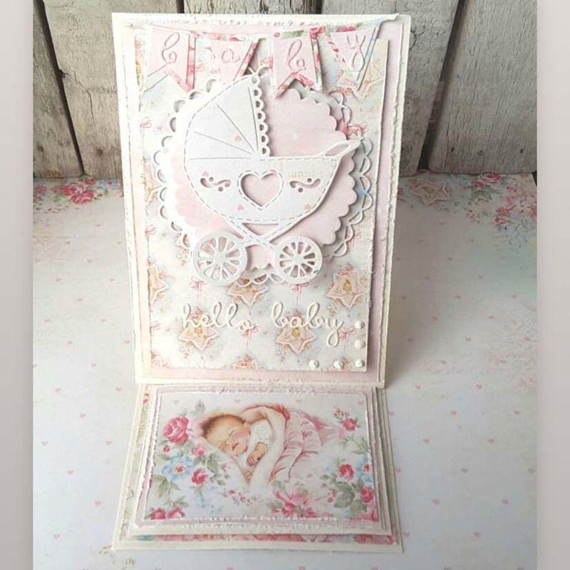 for Creative Cute Baby Carriage Metal Cutting Dies Stencil DIY Scrapbooking Embossing Tool DIY Paper Cards Album Decor top sale