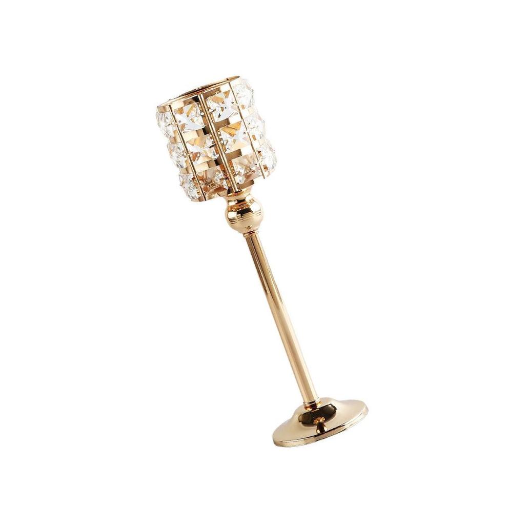 Candelabru elegant din cristal suport lumânare piesă centrală petrecere sfeșnic decor casă