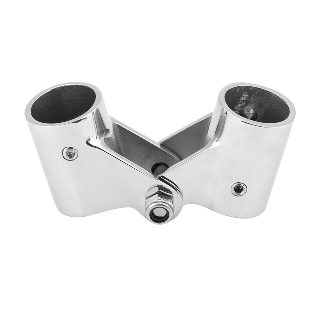 Stainless Steel Folding   Connector Boat Rail Tube Pipe Fittings for Marine Yacht(22MM)