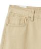 Noir For Woman Cotton Loose Flare Pants (Pale Yellow)