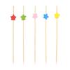 Skewer Cupcake Fruit Fork Food Fruit Cocktail Decor Bamboo Picks Handmade Toothpicks Fruit Sticks
