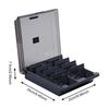 Plastic File Card Storage Box Large Business Card Organizer with Lid Office Supplies Storage Box for Desk