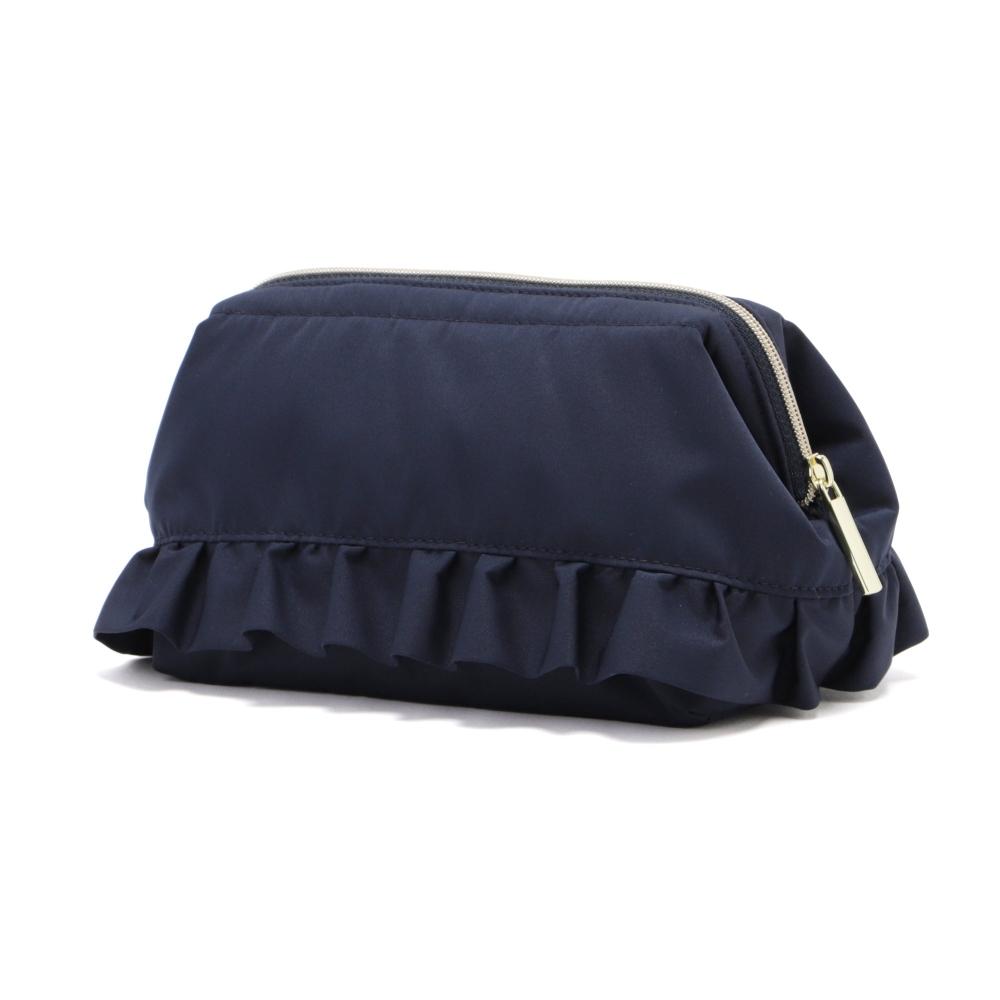 Franc Franc Japan [ec Limited Outlet Item] Frill Wire Pouch Navy