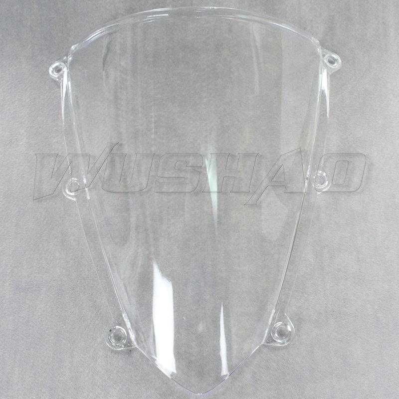 

Motorcycle Double Bubble Windshield WindScreen Screen For 2007 2008 2009 2010 2011 2012 Honda CBR600RR F5 CBR 600 RR Black чистий