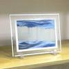 Round Glass Deep Sea Sand Art Picture Dynamic Flowing Sandscape Ornament Creative Quicksand Painting Desktop Decor Craft Piece