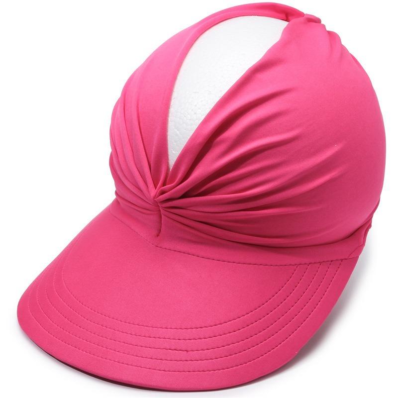 Fashion Summer Beach Hat Women's Sun Visor Sun Hat Anti-ultraviolet Elastic Hollow Top Hat New Casual Caps