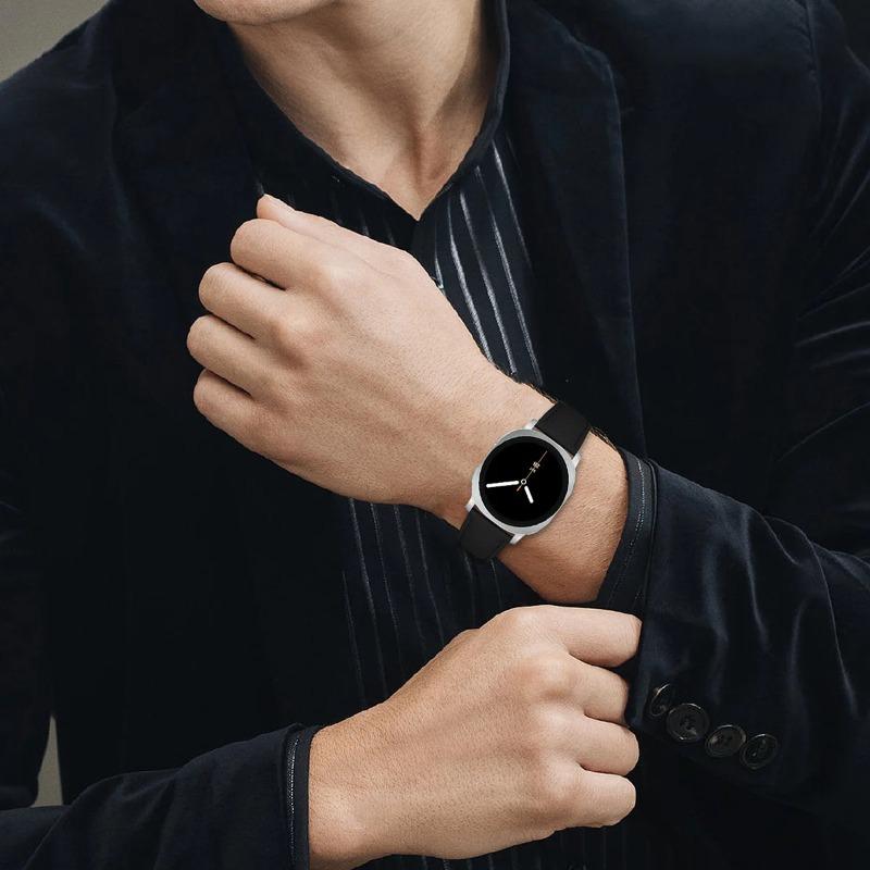 Leather Watch Strap For Samsung Galaxy Watch 8 40mm 44mm No Gaps Wrist Bands For Samsung Watch 8 Classic 46mm Bracelet Correa