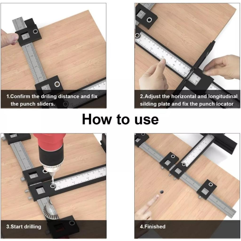 Cabinet Hardware Drill Locator Template