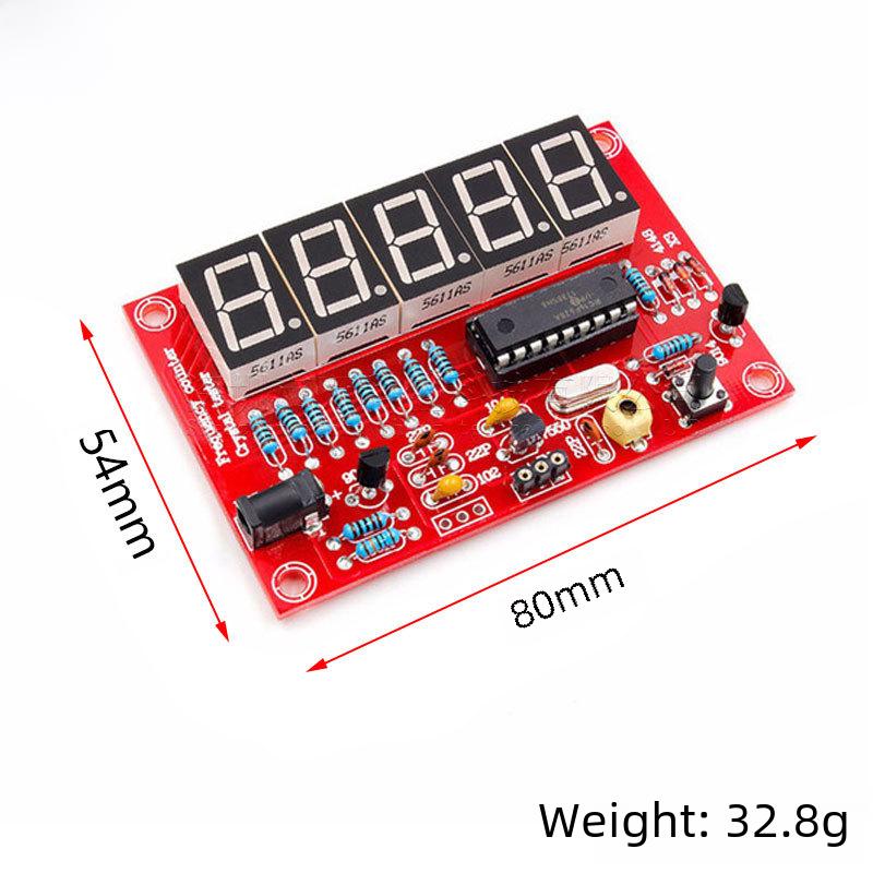 Five-Digit Digital Tube Display DIY Crystal Oscillator Frequency Measurement Kit