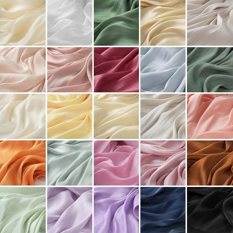 1/3/5m Soft Eugen Cotton Fabric Designer Fabric Solid Color Polyester Fabric, Sewing Material for Summer Dress and Lining Cloth