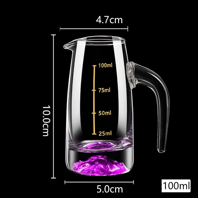 Crystal Liquor Spirits Shot Glasses Share Pot with Scale Wine Glasses Whiskey Glass Spirits Vodka Brandy Wine Dispenser
