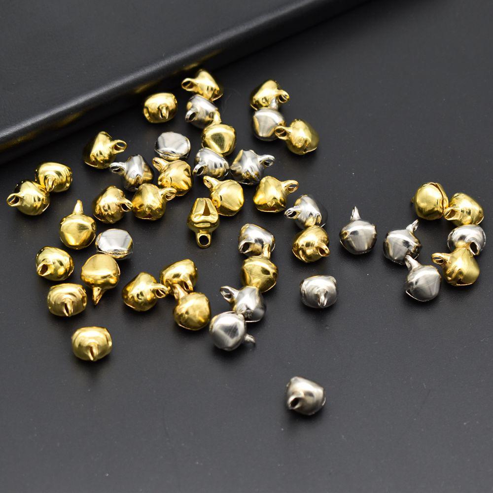 

Golden Flat-Mouthed Pet Bell - Small DIY Handmade Christmas Decoration Pendant. 6mm
