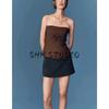 Autumn New Arrival Women clothes Commuter Casual All-matching Short Zip-up Belt with Mid Waist Culottes 4661530