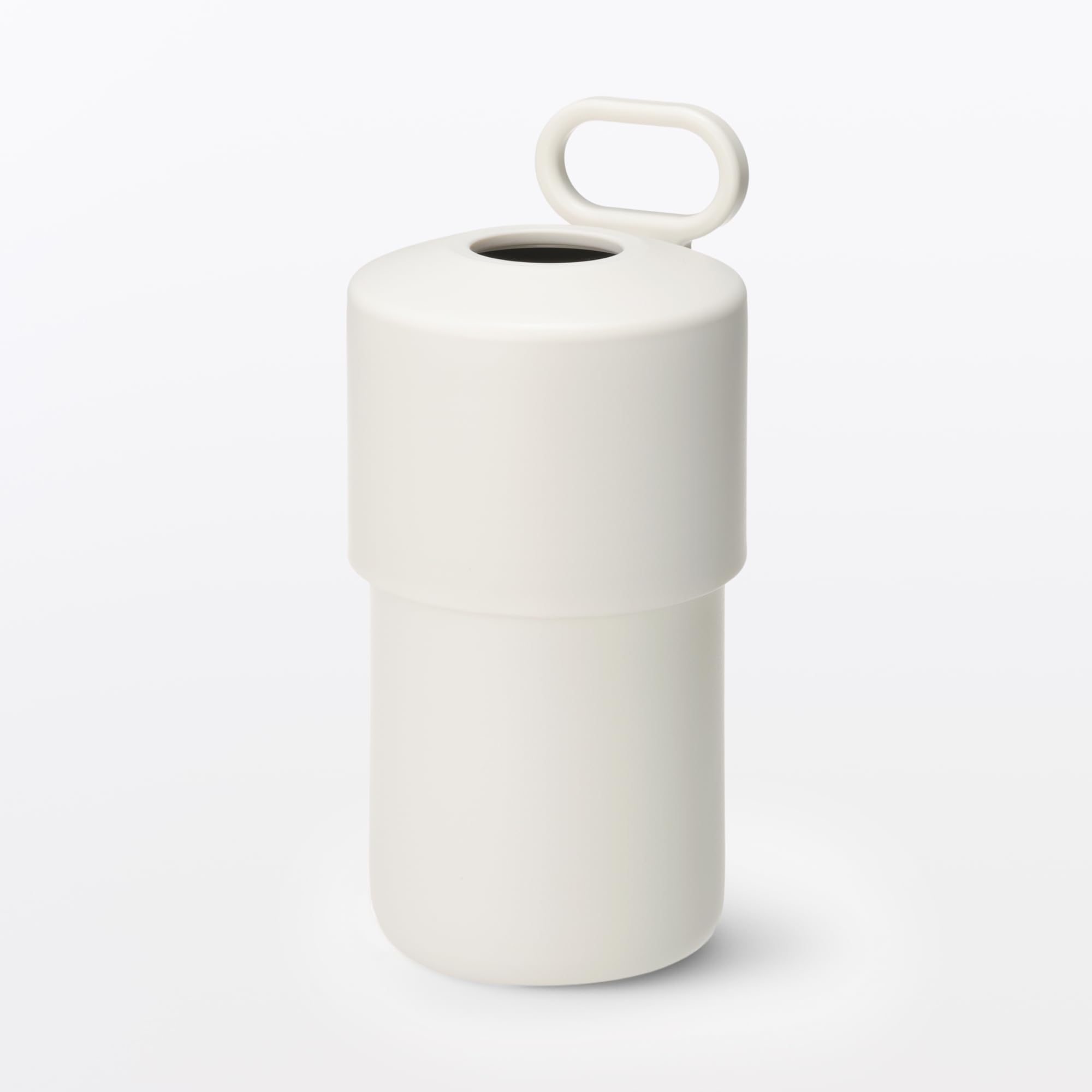 MUJI Изолированный держатель-охладитель для бутылок, складной, для артикула 23035026, с ручкой, белый, для бутылок 500-650 мл, белый