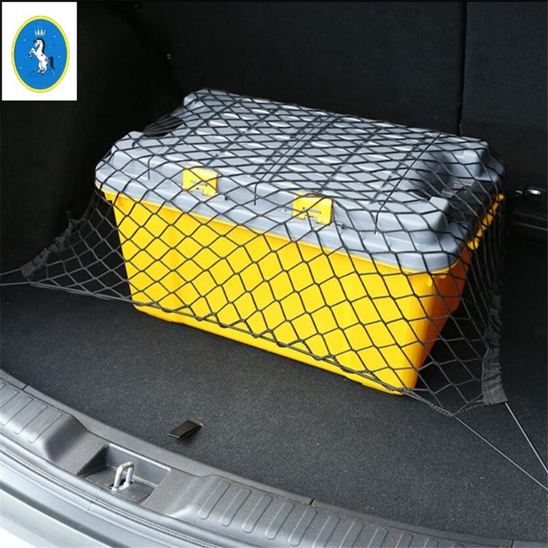 Fit For Honda CRV CR-V 2017 - Car Trunk Rear Storage Cargo Luggage Elastic Mesh Net Holder With 4 Hooks Pocket Accessories