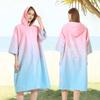 Microfiber Large Beach Towel Wetsuit Changing Swimming Hooded Bath Towels Surf Quick Dry Men Women Bathrobe  New