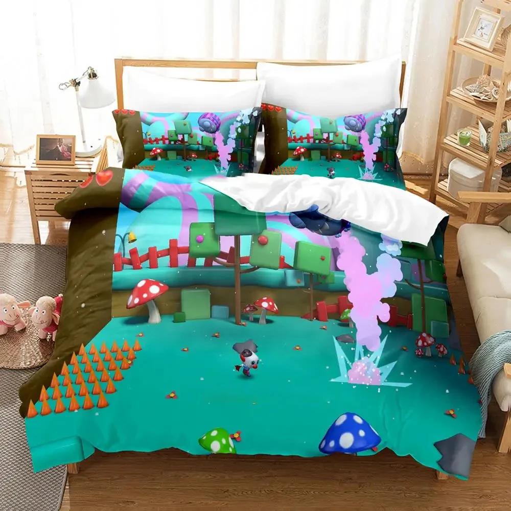 Cartoon Game Ayo The Clown Duvet Cover Bed Set Quilt Cover Pillowcase Comforter King Queen Size Boys Adult Bedding
