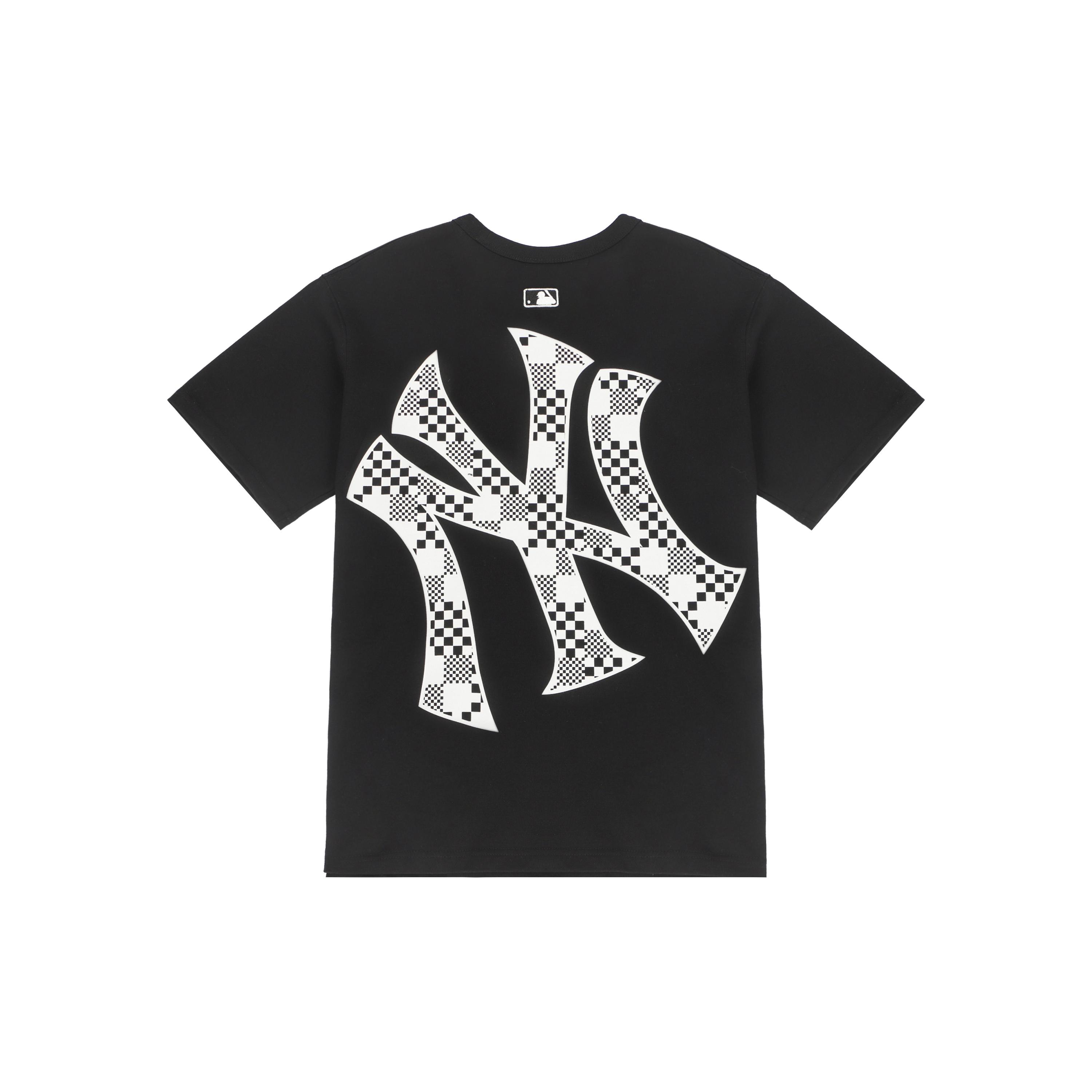

New MLB Set in Sleeve T Shirt Unisex Black 3ATSM8023-50BKS XS