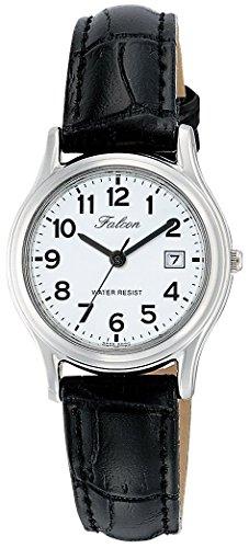 

Citizen Q&Q D015-304 Women s Wristwatch, Analog Waterproof, Date, Leather Strap, Black, Dial color - white, watch