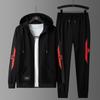 Men's Trendy Plus Size Sports Suit: Hooded Sweatshirt & Pants (L-8XL) for Spring/Autumn