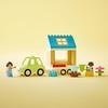 LEGO Duplo Town Trailer House 10986, a toy block gift for toddlers and babies, suitable for boys and girls ages 2 and up.