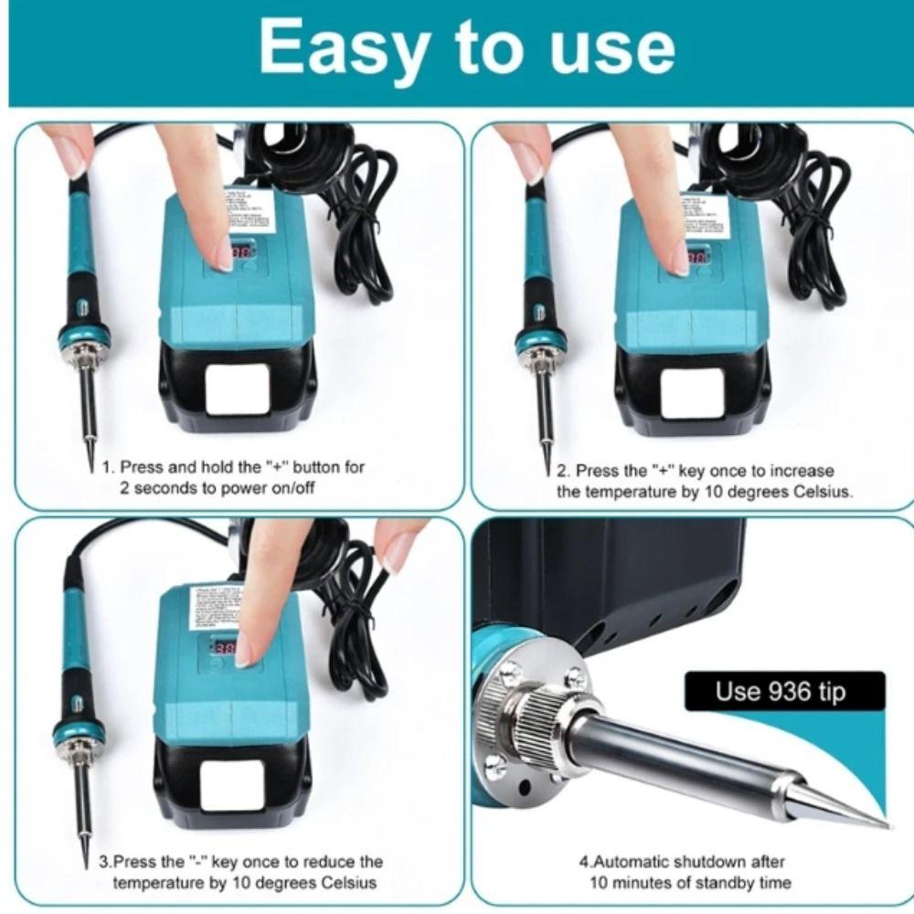 Fast Heating Portable Electric Soldering Iron Wireless Electric Soldering Iron  Welding Repair