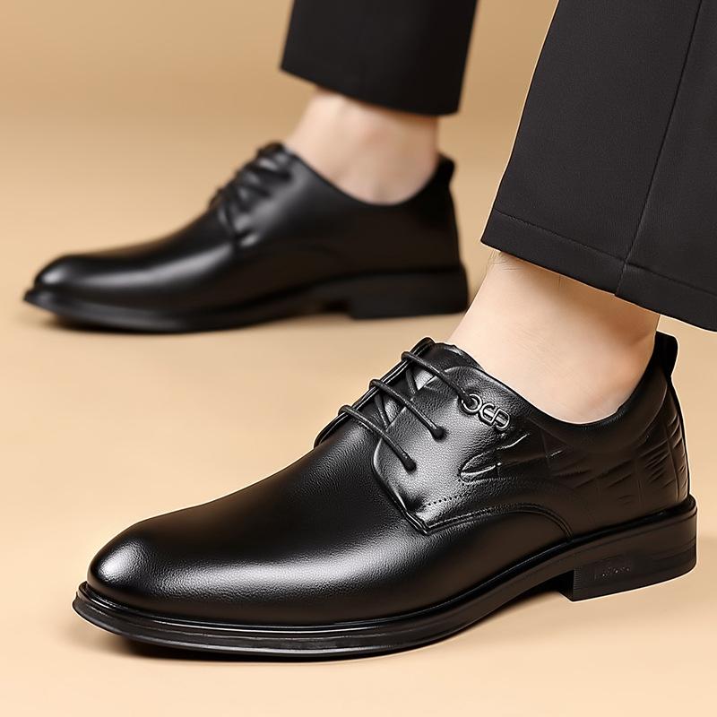 New Designer Black Dress Shoes Male Spring Autumn Fashion Casual Business Shoe Male Classic Wedding Work Leather Shoes Man