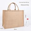 Custom DIY Hand-Painted Jute Burlap Tote Bag by MUJI