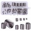 60pcs/set Silver M3-M12 304 Wire Thread Insert Repair Kit Set Stainless Steel Spiral For Hardware Repair Tools Easy Install