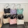Summer Women's Bag Commuting Underarm Crossbody Tote Bag Fashion Chain Handbag Quality Pu Leather Shoulder Bag Purple Bolsos