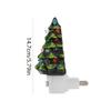 Resin Wall Plug In Night Light 360 Degree Swivel Plug Resin Vintage Night Light Hand Painted Wall Decor for Christmas Home Decor