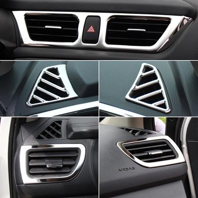 5 vnt Automobilio oro kondicionieriaus oro išleidimo angos žiedo dangtelio apdailos apdaila KIA K2 Rio 3 2011-2016 m.