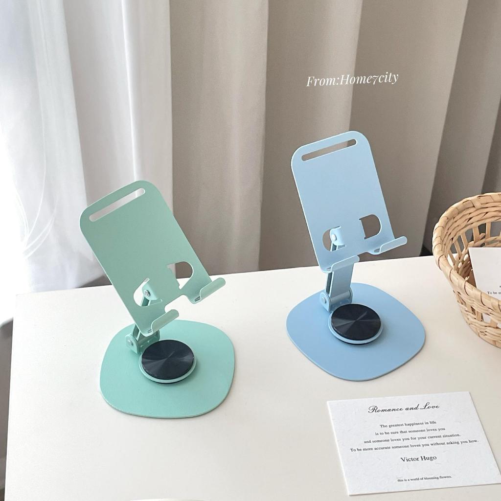 Adjustable Metal Phone & Tablet Holder - Foldable Stand for Desktop & Live Streaming