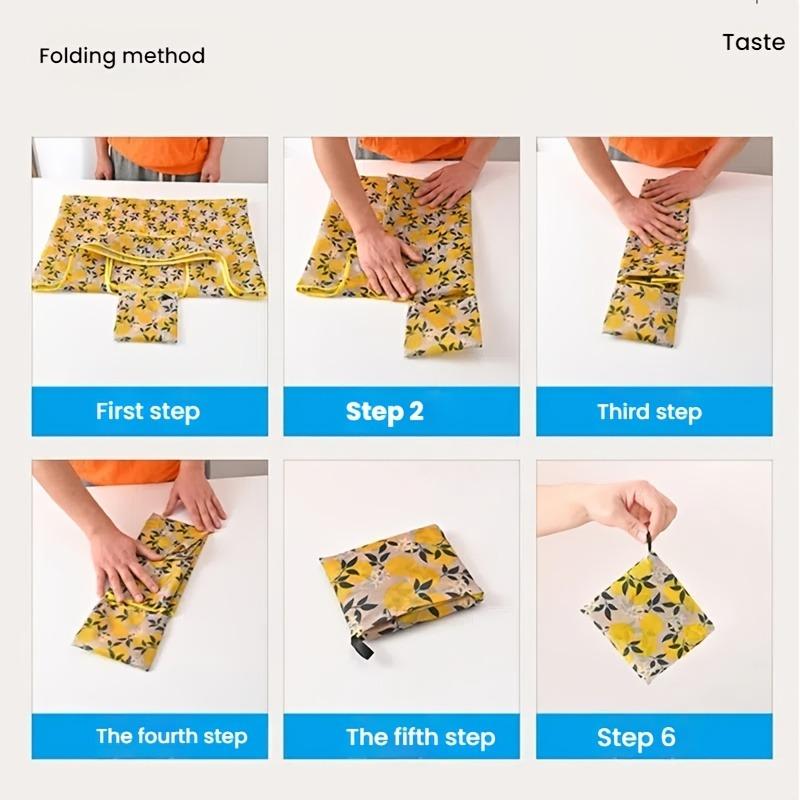Reusable Shopping Bag, Foldable and Portable Large Capacity Shopping Bag, Suitable for Shopping, Office, Travel, Parties, Organizing and Storage