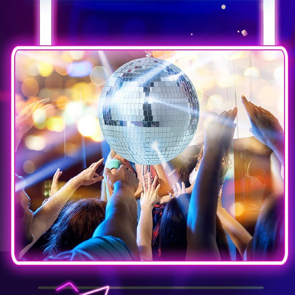20cm Mirror Ball Reflective Glass Disco Ball Wedding Stage Party