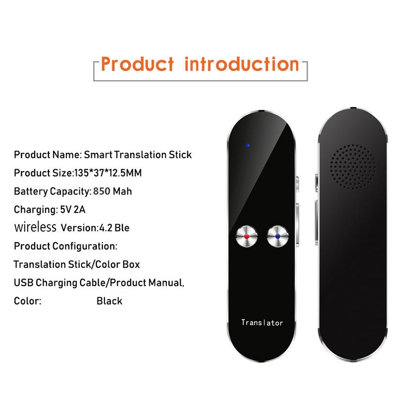 K8 Smart T8 Bluetooth Translator Stick: Multilingual Translation with Offline Capability