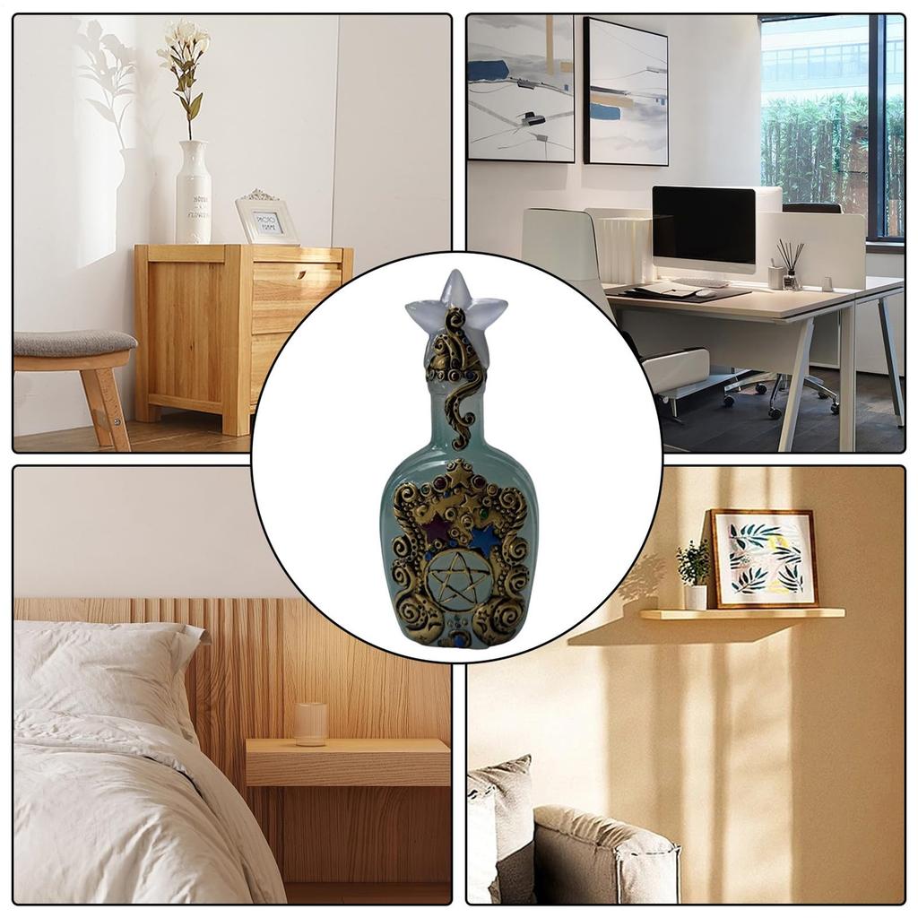 Decorative Bottles For Home Decor - Retro Decorative Bottle - Resin Vase Centerpieces For Bedroom Living Room Dining Table Bookshelf Birthday Holiday