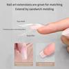 180 Pz/Scatola Sandwich Formine Doppie per Unghie 15 Misure Estensioni-Formine Doppie Coffin Mandorla Formine per Unghie Strumenti per Nail Art da Salone