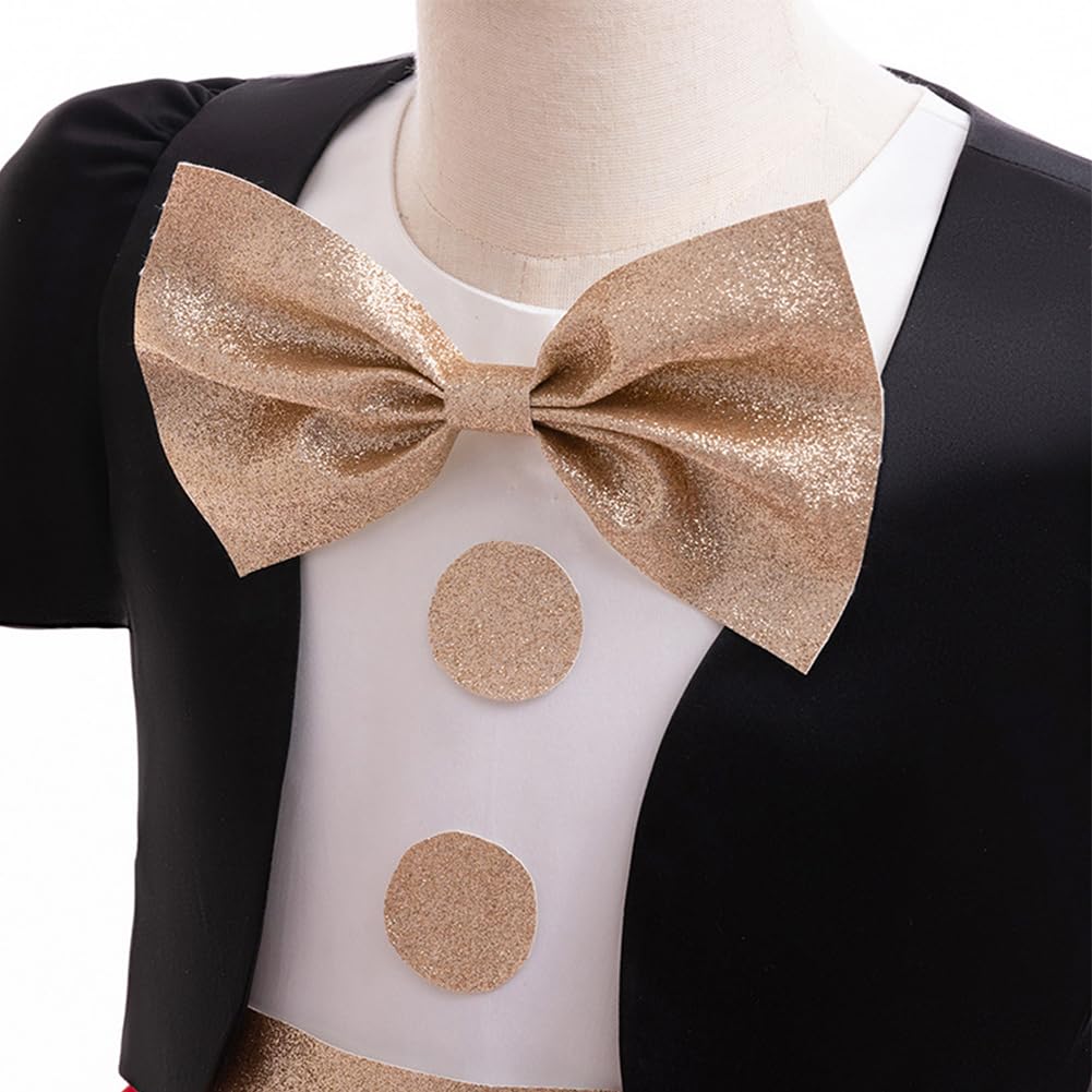 XIUXIUAI Disney Mickey and Minnie Mouse Costumes for Kids, Perfect for Halloween and Christmas, with a Cute Polka Dot Skirt, Perfect for Boys and