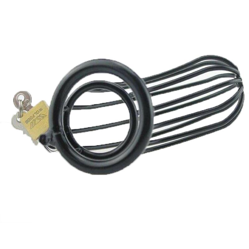 Sexuální hračka BDSM pro muže Zařízení cudnosti Zámek penisu Erotické otroctví Manžel Věrnost Big Metal Cock Cage Gay Varle