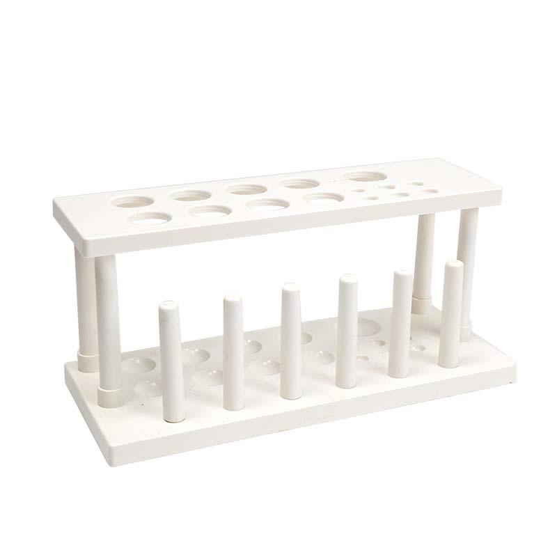Qinghua J02306 Multifunctional 9-Hole Plastic Test Tube Rack for Chemistry Labs