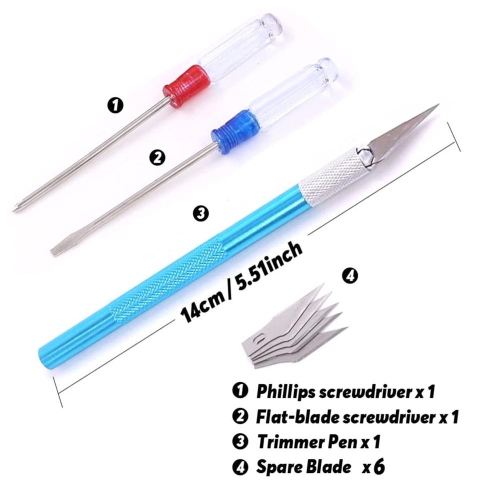 21 st Modelleringsverktygssats - Professionell Hantverkssats för Hobbyister, Bygg- & Reparationsverktyg för Alla Säsonger