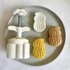 75g Plastic Material Mooncake Molds Stamp Moon Cake Mould Cartoon Peanut Shape DIY Baking Moulds for Mid-Autumn Festival