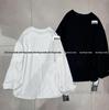Xiao Wang's Spring 73114 Korean Loose Plus Size Casual Crew Neck Long Sleeve Solid T-shirt