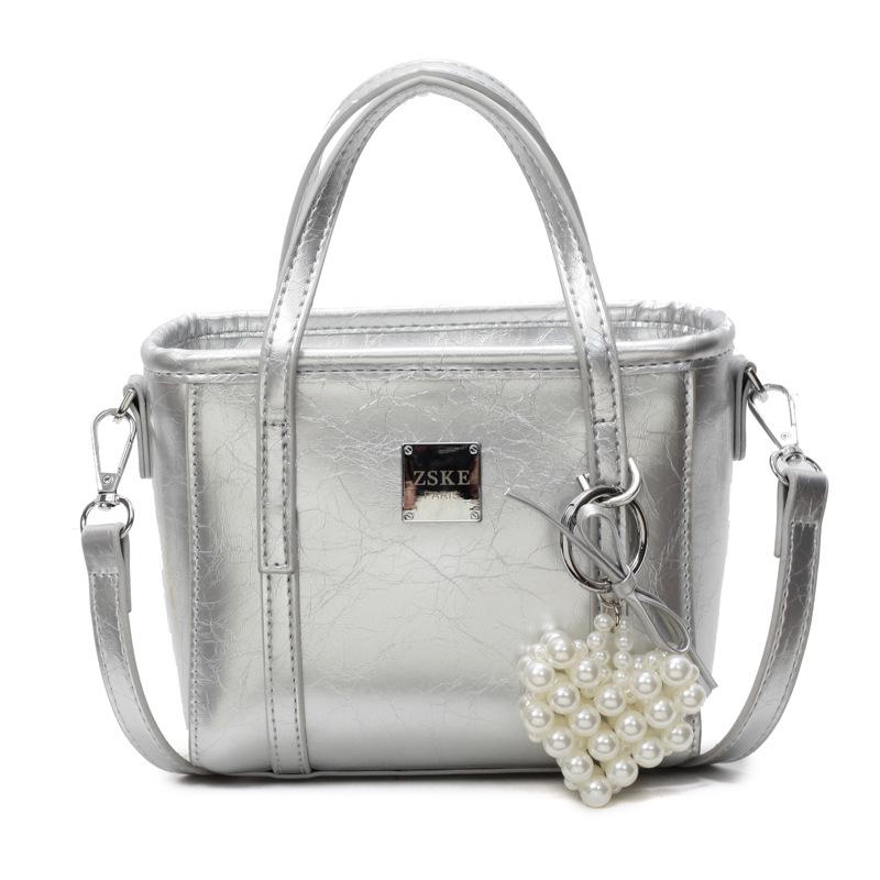 

Цвет Универсальная Сумка Женская Новая Мода Сумка на Плечо Сумка Мессенджер no pendant серебряный