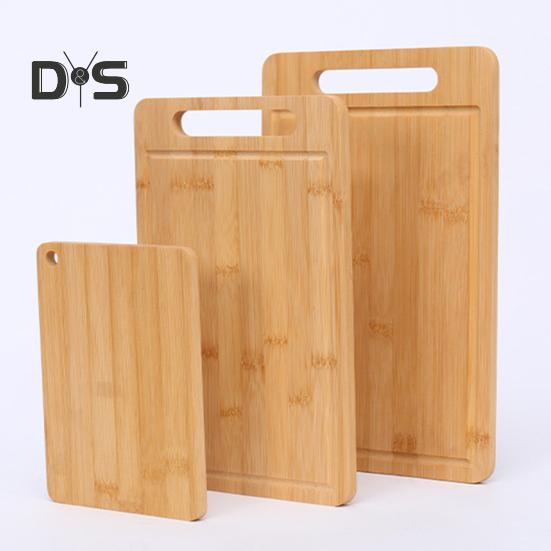 Bamboo Cutting Board Thickened Double-Sided Chopping Board for Meat And Vegetables Kitchen Chopping Panel with Vertical Storage Anti-Mildew Fruit