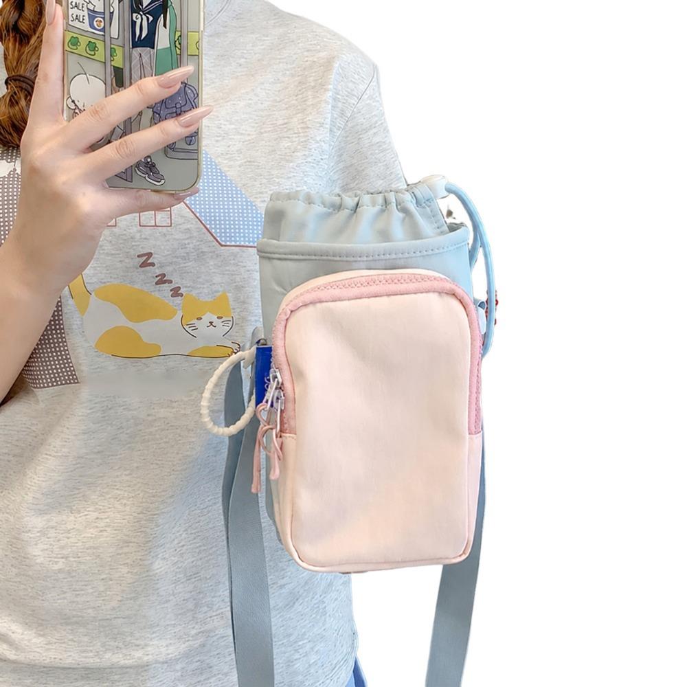 Lightweight Water Bottle Bag Dopamine Style Thermal Mugs Shoulder Bag  Sports