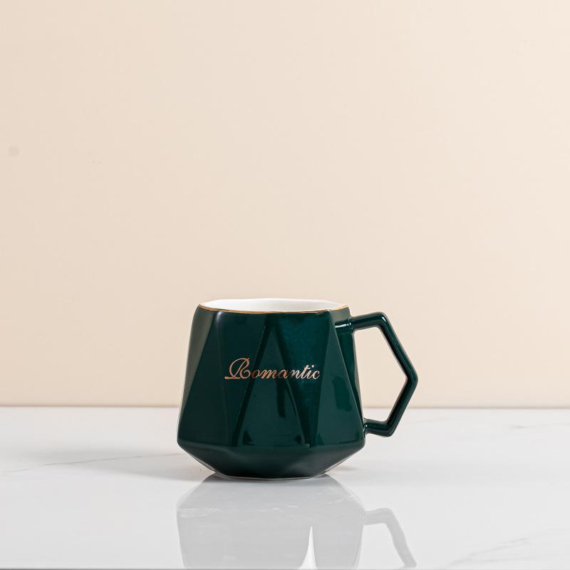 Simple fashion ceramic cup creative mug coffee cup couple cup gifts business souvenir